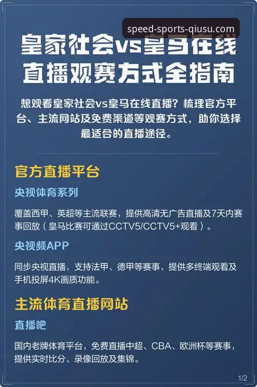 流畅体育赛事直播功能实用详解——球速体育平台观赛体验分享
